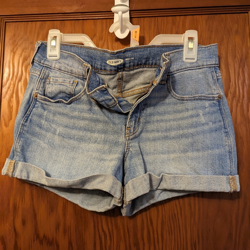 Old Navy Cuff Boyfriend Shorts, Size 2
